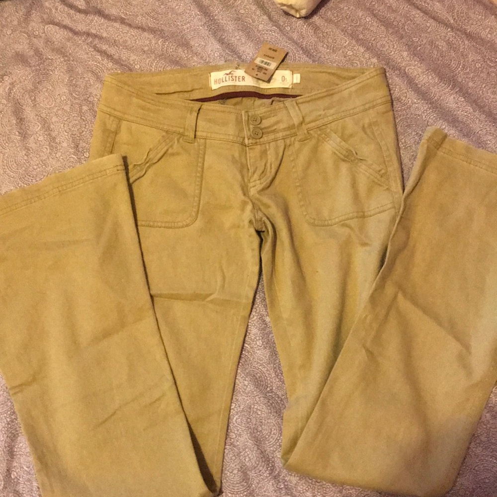 Hollister two button tan stretch jeans OFFERS